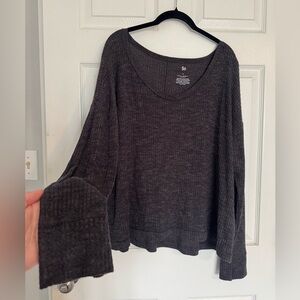 Dark Gray Knit Sweater